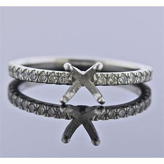 Platinum Diamond Engagement Ring Mounting 
