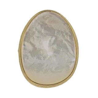 Marco Bicego Lunar 18k Gold Mother of Pearl Ring