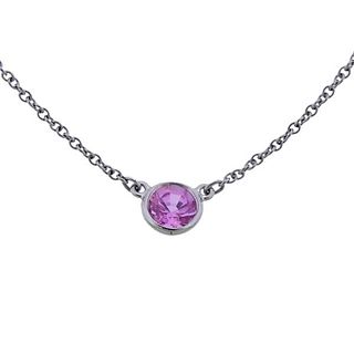 Tiffany &amp; Co Peretti Color By The Yard Platinum Sapphire Necklace