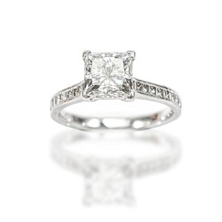 Princess 2.48CT GIA Certificate Diamond Plat Ring