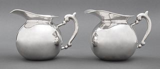 Camusso Peruvian Sterling Pitchers, Pair