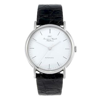 IWC - a gentleman's Portofino wrist watch. Stainless steel case. Reference 3513 1, serial 2427272. S