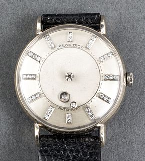 Le Coultre 14K White Gold Diamond Automatic Watch