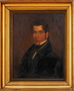 English Oil on Canvas of a Gentleman, 19th C.