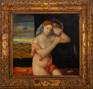 After Giovanni Bellini Signed German Oil, 18/19 C