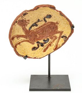 Ancient Persian Terracotta Bowl Fragment