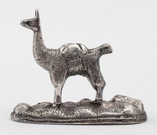 Peruvian Silver Llama Figurine