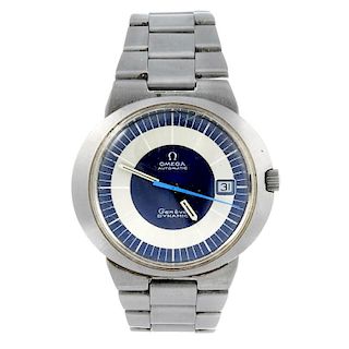 OMEGA - a gentleman's Dynamic bracelet watch. Stainless steel case. Automatic movement with quick da