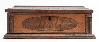 Wood Decorative Box with Inlaid Marquetry