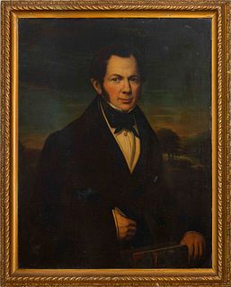 Oil on Canvas of a Gentleman, 19th C.