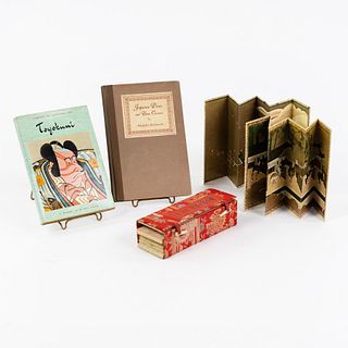 20th C Japanese Books / Miniature Folding Screens