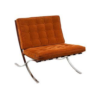 Mies van der Rohe Burnt Orange Barcelona Chair