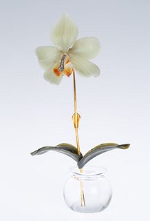 A FABERGE-STYLE 'LILY' STUDY