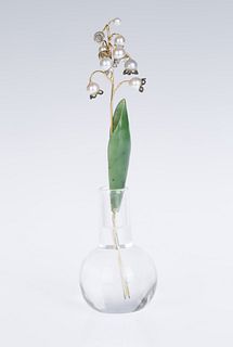 A FABERGE-STYLE 'LILY OF THE VALLEY' STUDY