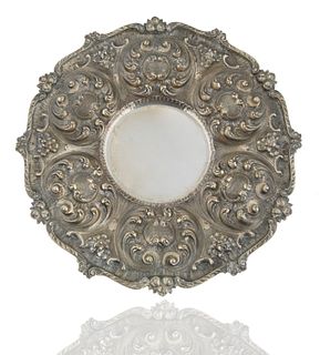 MID-20TH CENTURY SILVER ITALIAN REPOUSSE TRAY