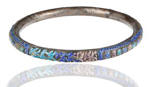 ANTIQUE SILVER CHINESE BANGLE