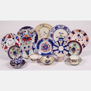 Seventeen English and American Gaudy Ironstone and Lustreware