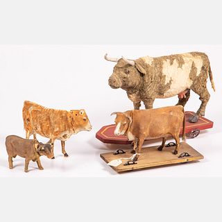 Two Mooing Cow and Cow Pull Toys