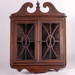 American Federal Style Corner Cabinet