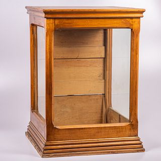 American Cherry and Glass Display Case