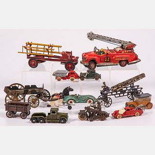 Twelve American and Japanese Toys