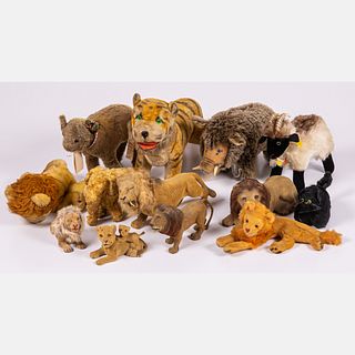 German and Steiff Vintage Stuffed and Composite Animals