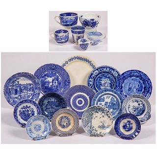 Twenty One English and Continental Blue and White Transferware 