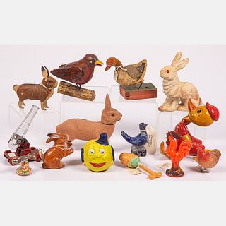 German and American Animal Form Candy Containers
