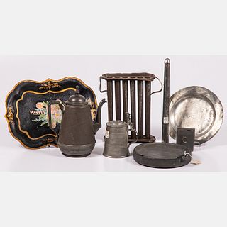 English and American Pewter and Metal Decorative Items.
