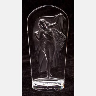 Lalique Hesta Crystal Paperweight