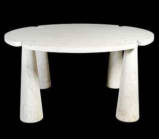 Angelo Mangiarotti Round Marble 'Eros' Table