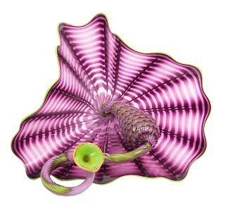 Dale Chihuly Hand Blown Glass 'Purple Persian'