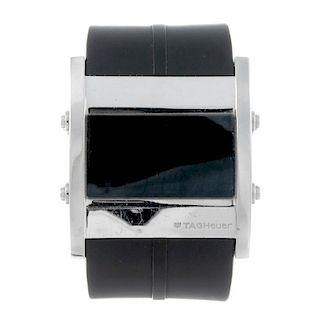TAG HEUER - a gentleman's Micrograph wrist watch. Stainless steel case. Reference CS111B, serial TU1