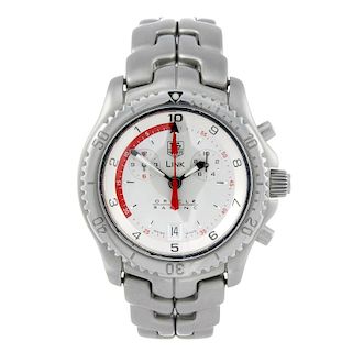 TAG HEUER - a limited edition gentleman's Link Oracle Racing chronograph bracelet watch. Number 752