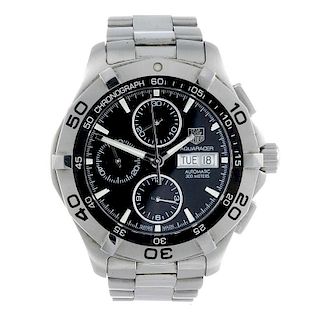 TAG HEUER - a gentleman's Aquaracer chronograph bracelet watch. Stainless steel case with calibrated