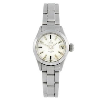 TUDOR - a lady's Princess Oysterdate bracelet watch. Stainless steel case. Reference 7576/0, serial