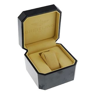 BREITLING - a pair of complete watch boxes. <br><br>Boxes show marks and scratches especially to the