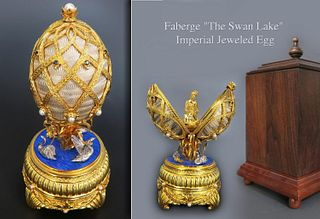 Faberge "The Swan Lake" Imperial Jeweled Egg