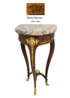 19th C. French Henry Dasson Ormolu-Mounted Console