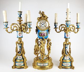 19th C. Sevres Tiffany & Co. French Porcelain & Gilt