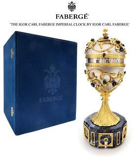 The Igor Carl Faberge Imperial Clock By Igor Carl