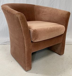 Pink Post Modern Barrel Chair #1