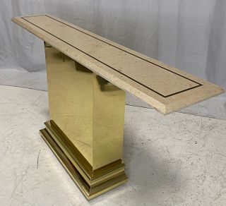 Brass & Marble Console Table 
