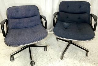 Pair IMO KNOLL POLLOCK Executive Office Chairs 