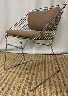 VERNER PANTON for FRITZ HANSEN Chrome Wire Chair 