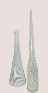 Two Mid Century Murano Vases