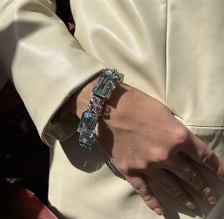 18k Diamond Aqua Bracelet