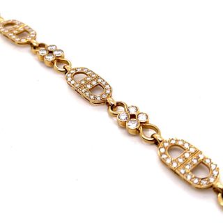 18K Yellow Gold 7.30 Ct. Diamond Bracelet
