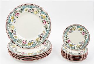 A Group of Minton Plates Diameter of dinner plate 10 3/4 inches.
