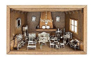 * A Collection of Three American Dioramas Height overall 24 3/4 inches.